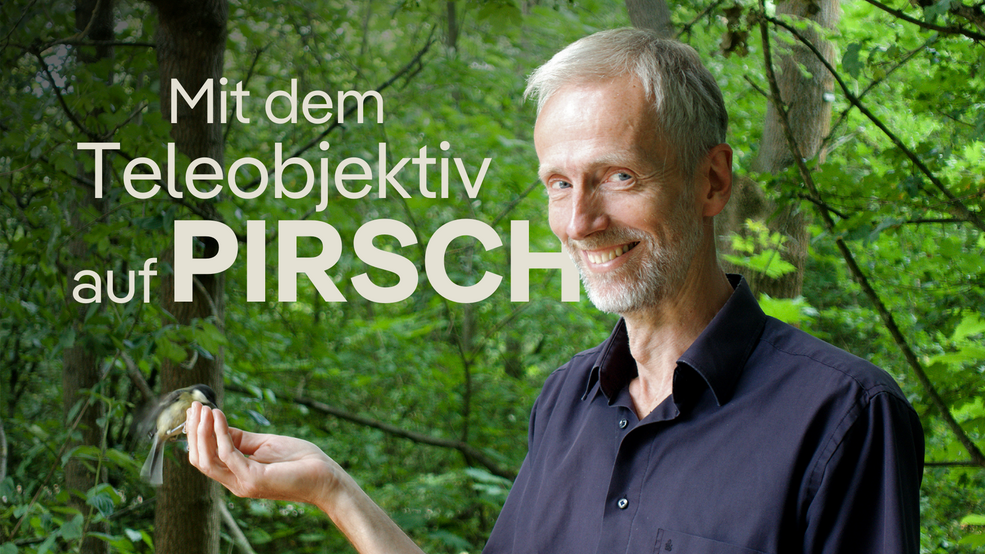 Carsten Eggers Artefinder hält eine Meise auf der Hand