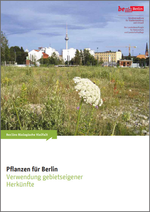 Deckblatt Broschüre "Pflanzen für Berlin"